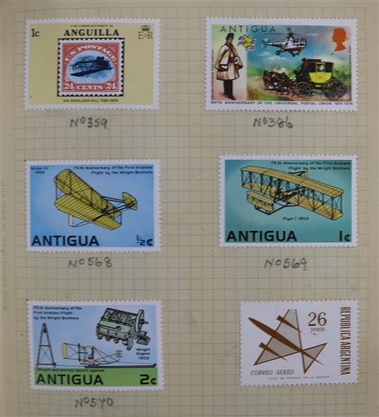 A penny black and World stamps in albums, First Day covers and others from 89-93